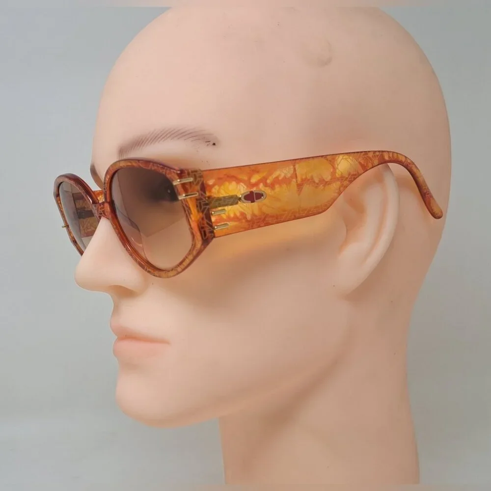 Christian Dior Women's Sunglasses Optyl Red Orange Vintage 80s 2603 40 57mm - Picture 5 of 16